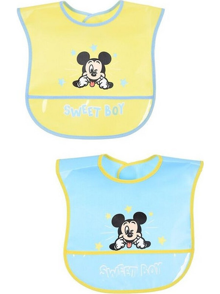Sun City Χ25/26 Mickey Σετ Σαλιάρες 2τμχ