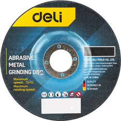 DELI DELI δίσκος λείανσης μετάλλου DH-MGP115-E1, 115mm, 12000rpm, 5τμχ