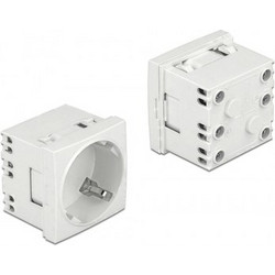DELOCK DELOCK module πρίζας ρεύματος Easy 45 81324, 45 45x45mm, 10τμχ