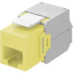 GOOBAY GOOBAY Keystone module RJ45 CAT 6A 90691, UTP, κίτρινο