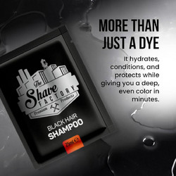 Hair Shampoo Black 10x25ml The Shave Factory