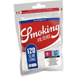 Φιλτράκια SMOKING SLIM LONG 6mm 120 φίλτρα - 1 σακουλάκι