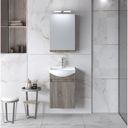 Σετ Έπιπλο Μπάνιου SIENA SONOMA DARK 45 Πάγκο 45x31x60cm 9SSI045SD0W Martin 9SSI045SD0W-2