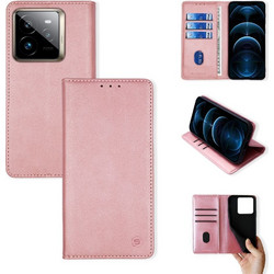 Sonique Vintage Magnet Wallet Θήκη Πορτοφόλι (Realme GT 7 Pro) Ροζ Χρυσό