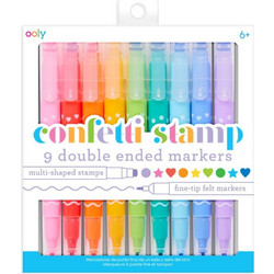 Confetti Stamp Double Ended Markers