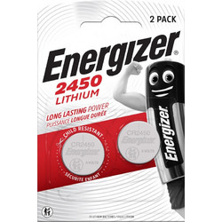 ENERGIZER ΜΠΑΤΑΡΙΕΣ ΝΟΜΙΣΜΑΤΟΣ ΛΙΘΙΟΥ CR2450 3V Li-ion 1 ΤΕΜ. 2/BLISTER