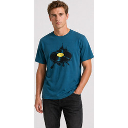 Ανδρικό T-Shirt Cotton4all PICKUP 26-416 - Πετρόλ