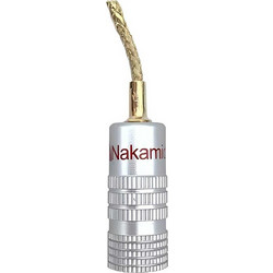 Nakamichi Flex Braid Speaker Connector Επιχρυσωμένος Μεταλλικός Πλεκτός Ακροδέκτης Ηχείου Κόκκινο