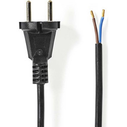 Καλώδιο Τροφοδοσίας Nedis CEE 7/17 Ατερμάτιστο 2 x 0,75mm 7m Black CEGL11940BK70