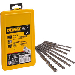 DEWALT DT8976 ΣΕΤ ΤΡΥΠΑΝΙΑ ΔΟΜΙΚΩΝ ΥΛΙΚΩΝ SDS-PLUS 4 ΚΟΠΤΗΡΕΣ ΣΕ ΚΑΣΕΤΙΝΑ 7 ΤΕΜΑΧΙΩΝ