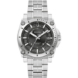 Bulova Luxury Ανδρικό Ρολόι με Ασημί Μεταλλικό Μπρασελέ 96B417
