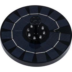 GLOBOSTAR(R) FOUNTAIN 71532 Διακοσμητικό Συντριβάνι LED 3W 150lm 120 DC 5V με Φωτοβολταϊκό Panel 5V 0.2W & Επαναφορτιζόμενη Μπαταρία Li-ion 3.2V 1500mAh Αδιάβροχο IP68 Ψυχρό Λευκό 6000K - Sanan Diode
