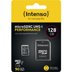 Intenso Performance microSDXC 128GB Class 10 U1 UHS-I + Adapter