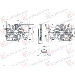 ΒΕΝΤΙΛΑΤΕΡ ΨΥΓΕΙΟΥ ΚΟΜΠΛΕ (MONO) (405mm)(3PIN) για CHEVROLET TRAX 2013