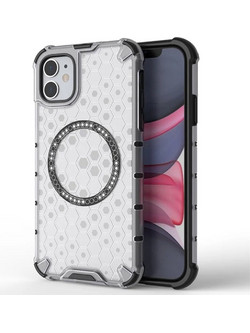 Techsuit HoneyComb Shield MagSafe Θήκη White (iPhone 14)