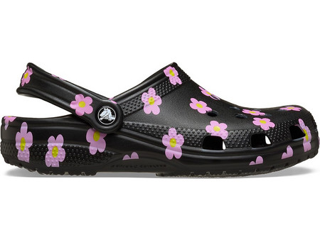 Crocs Classic Flower Clog Black 212677-001