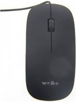 Weibo FC-5084 Ενσύρματο Ποντίκι Black