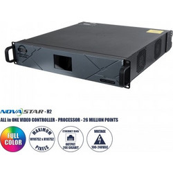 GLOBOSTAR(R) H2 41017 Novastar H2 All in One Processor & Video Controller 4K για Οθόνες LED Video Wall 13 million pixel Max W10752px/Max H10752px - Input Signal W3840 x H216060Hz - 20 Gigabit Ethernet