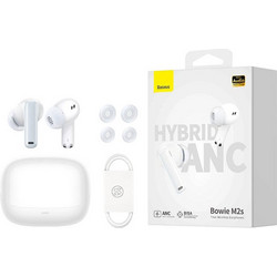 Baseus Bowie M2s Ακουστικά Bluetooth In Ear White