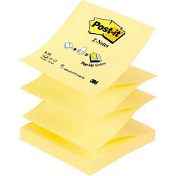 Αυτοκόλλητα χαρτάκια 76x76 Post-it z-notes κίτρινα 90 φύλλα R330-12SS-CY