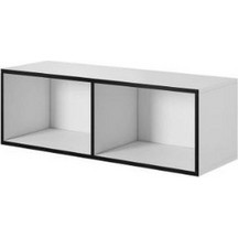 Cama open storage cabinet ROCO RO2 112/37/37 white/black