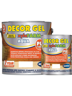 Mercola Decor Xylofarm Aqua Gel Βερνίκι Επιφάνειας Ξύλου Διάφανο 2.5lt