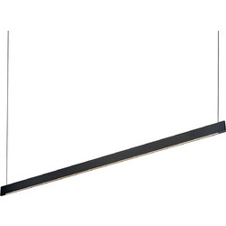 Ideal Lux STEEL DESK WIDE SP2 Μαύρο - Γραμμικό Κρεμαστό LED 36W 3000K Φωτιστικό Οροφής