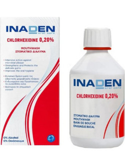 Inaden Chlorhexidine 0.20% Στοματικό Διάλυμα για Προστασία Ούλων Κατά της Πλάκας 250ml