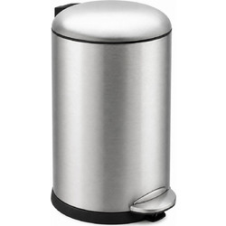 Καλάθι απορριμμάτων Eko Belle Deluxe με χωρητικότητα 20L και διαστάσεις 24.9x24.9x41.2cm - Matt Silver
