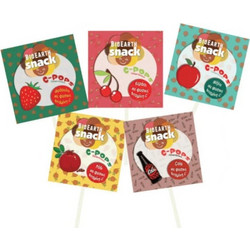 BioEarth Snack C Pop Βιολογικό Γλειφιτζούρι με Γεύσεις Φρούτων & Φυσική Βιταμίνη C Διάφορες Γεύσεις 1 Τεμάχιο