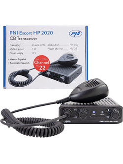 PNI Escort HP 2020 CB Αυτοκινήτου 4W FM, Μονό Κανάλι 22 (27.225 MHz) ASQ