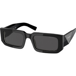 Prada PR 06YS 09Q5S0 Γυναικεία Γυαλιά Ηλίου Ορθογώνια Κοκάλινα Μαύρα με Μαύρος Polarized Φακό