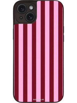 Sonique Stripe Stories Series Back Cover Pink / Red (iPhone 15 Plus) με Σχέδιο «Ρίγες»