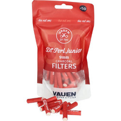 VAUEN - Φίλτρα Ενεργού Άνθρακα Dr Perl Junior The Red Ones 9mm (50 τεμάχια)