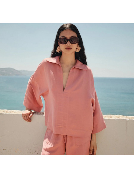 DEVOTION BLOUSE LINEN ISALYN 026.056G
