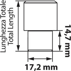 Lampa - Παξιμάδια ασφάλειας με ίσια κεφαλή τύπου 1/2x20 15/35mm για αυτοκίνητα, κατασκευασμένα από ανθεκτικό υλικό για μέγιστη ασφάλεια και σταθερότητα κατά τη στερέωση τροχών και άλλων εξαρτημάτων -