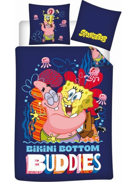 SpongeBob SquarePants - Bikini Bottom Buddies Σετ Παπλωματοθήκης (Παπλωματοθήκη 140x200cm & Μαξιλαροθήκη)