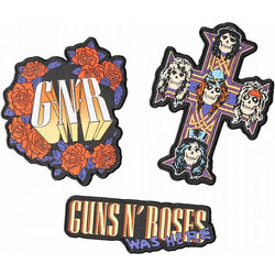 Σετ με 3 Ραφτά/Patches GUNS N' ROSES