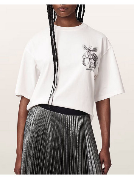 ALL SAINTS SERAPH AMELIE SS W047JF-chalk white OffWhite