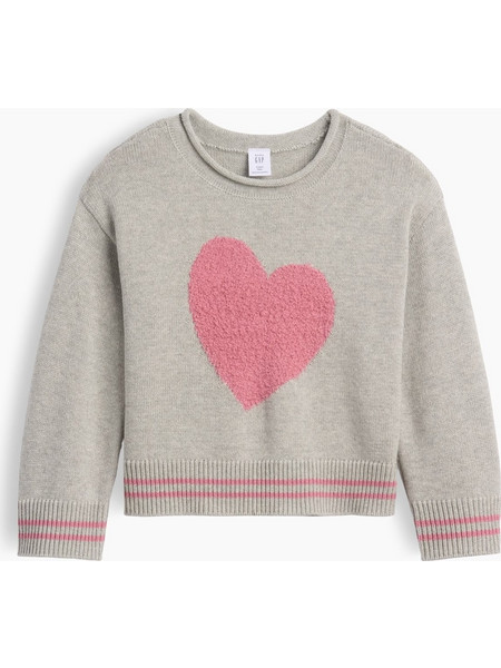 Βρεφικό & Νηπιακό Πουλόβερ Boxy Γραμμής Rollneck Grey heather