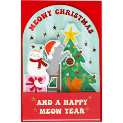 Legami Milano Ευχετήρια Χριστουγεννιάτικη Pop-Up Κάρτα (Meowy Christmas)