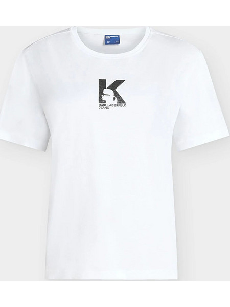 KARL LAGERFELD KLJ REG K LOGO TEE B3W17018-100 White