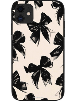Sonique Diva Series Θήκη Μαύρα Φιογκάκια (iPhone 11)
