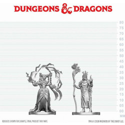 Dungeons & Dragons Nolzur's Mini - Human Druid & Elf Sorcerer Unpainted Μινιατούρα