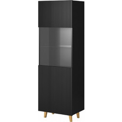 Display cabinet PAFOS 60x40x182 mat black PAFOS WIT CZ