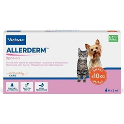 VIRBAC Allerderm Spot On - product for dogs and cats - 6x2ml