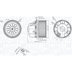 Magneti Marelli 069412729010 - ΒΕΝΤΙΛΑΤΕΡ ΕΣΩΤ.ΧΩΡΟΥ FORD FOCUS II & III. C-MAX