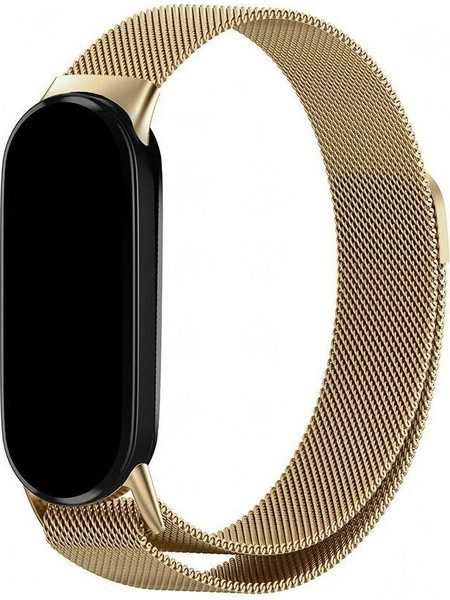 Sonique Milanese Slim Λουράκι Μεταλλικό Gold (Xiaomi Mi Band 8 / Smart Band 9 / Smart Band 10)