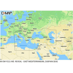 CMap Χάρτες για GPS Reveal: M-EM-Y111-MS East Mediterranean, Caspian Seas