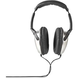 Nedis HPWD1201 Ενσύρματα Ακουστικά Hi-Fi Over Ear Μαύρα Ασημί